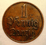 F.198 DANZIG 1 PFENNIG 1929, Europa, Bronz