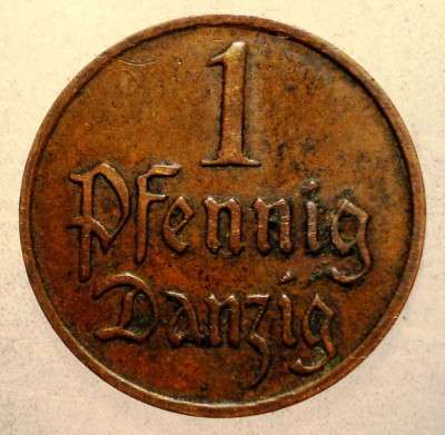 F.198 DANZIG 1 PFENNIG 1929 foto