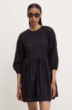 Answear Lab rochie din bumbac culoarea negru, mini, evazată