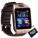 Cumpara ieftin Smartwatch iUni DZ09 Plus, Camera 1.3MP, BT, 1.54 Inch, Auriu + Card MicroSD 8GB Cadou