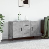 vidaXL Dulap, gri beton, 100x36x60 cm, lemn compozit