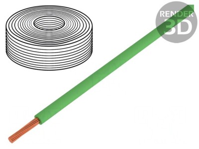 Cablu litat PVC verde 0,14mm2 10m foto