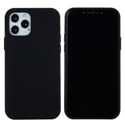 Husa protectie compatibila cu Apple iPhone 11 Pro Liquid Silicone Case Negru foto