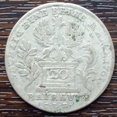 (A976) MONEDA DIN ARGINT GERMANIA - BRANDENBURG-BAYREUTH - 20 KREUZER 1764