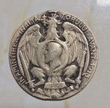 Medalie argint 1895 &ndash; Inaugurarea Podului Carol I Cernavoda &ndash; originala