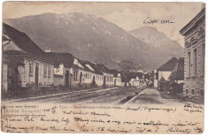 #Z.2286- Romania, Zarnesti salutari, carte postala circulata 1905: Strada mare foto