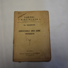 Al. Odobescu - Conditiunile unei bune traduceri (Biblioteca Caminul 1924)