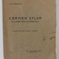 CARMEN SYLVA IN LITERATURA ROMANEASCA de I.E TOROUTIU , 1924