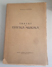 Tratat de estetica muzicala - Dimitrie Cuclin - dedicatie , 1933