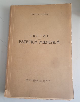 Tratat de estetica muzicala - Dimitrie Cuclin - dedicatie , 1933 foto