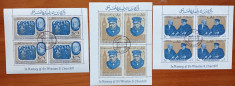 RAS AL KHAIMA-&amp;#039;&amp;#039;OMAGIU-SIR-W. -CHURCHIL&amp;#039;&amp;#039; 3Colita--stamp. foto