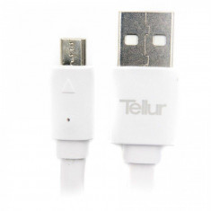 Cablu Tellur Micro USB 100cm Alb foto