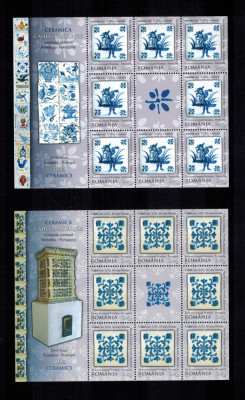 Romania Portugalia 2010 Emisiune comuna 2 Minicoli x 8 timbre Serie MNH LP 1869 foto