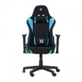 Cumpara ieftin Scaun gaming Torin Serioux, 126-134 cm, textil, piston gaz, manere reglabile, perne detasabile, maxim 150 kg, Negru/Albastru