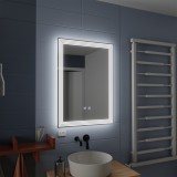 Oglinda LED dreptunghiulara 60x80 cm cu touch, dimare si dezaburire ADIS