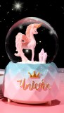 Glob de zapada cu lumini si muzica, Sunman, Unicorn, Roz