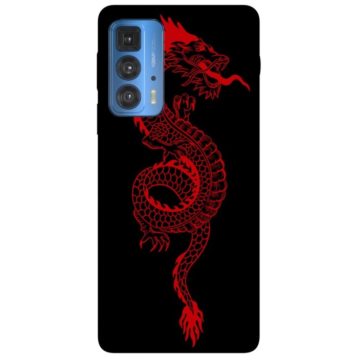 Husa compatibila cu Motorola Edge 20 Lite model Red Dragon, Silicon, TPU, Viceversa