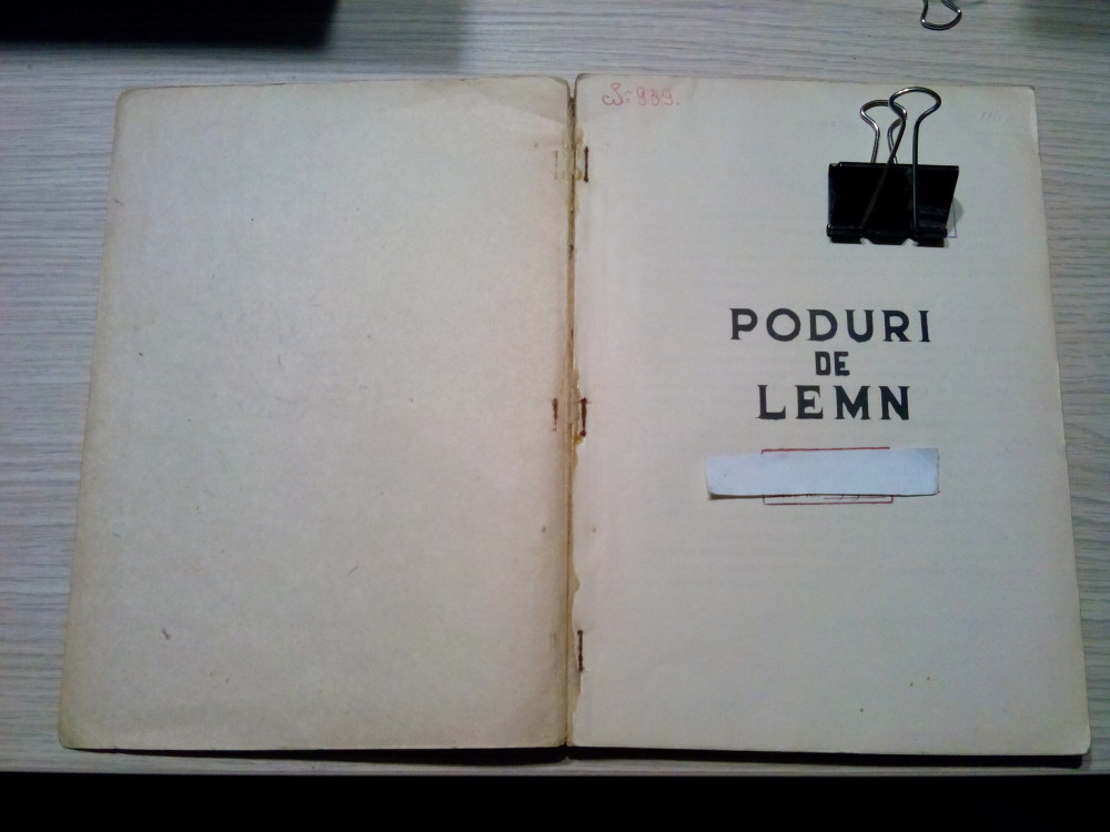 PODURI DE LEMN - Manual pentru Scolile Medii Tehnice - 1951, 236 p. |  arhiva Okazii.ro