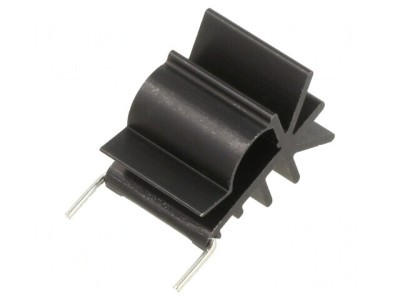 Radiator Negru TO220 20x21x28mm 13K/W foto
