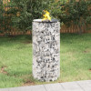 Vatra de foc din gabion &Oslash; 50 cm fier galvanizat GartenMobel Dekor, vidaXL
