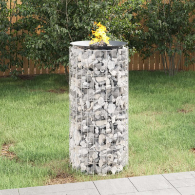 Vatra de foc din gabion &amp;Oslash; 50 cm fier galvanizat GartenMobel Dekor foto