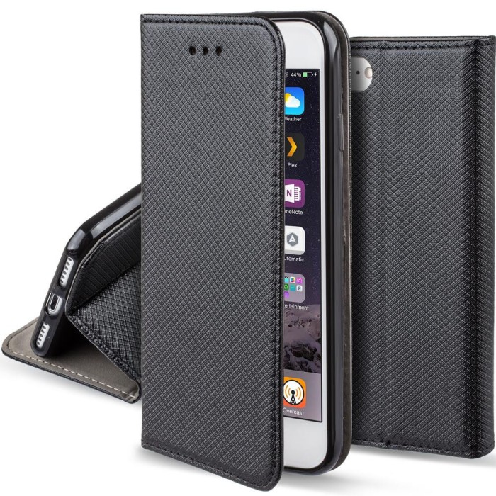 Husa pentru telefon,, flip on, pentru iphone 8 / 7 / se 2020, negru, piele ecologica