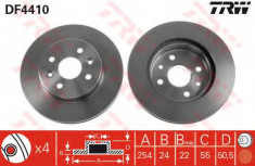 Disc frana KIA RIO combi (DC) (2000 - 2005) TRW DF4410 foto