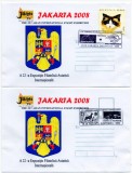 Romania 2008, A 22-a Expozitie Filatelica Asiatica, Jakarta, Fauna, Heraldica, PO