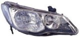 Far Honda Civic Sedan 10.2005-12.2011 DEPO partea Dreapta cu bec HB3+HB4, culoare reflector negru