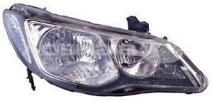 Far Honda Civic Sedan 10.2005-12.2011 DEPO partea Dreapta cu bec HB3+HB4, culoare reflector negru foto