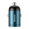 Incarcator Auto Baseus, Tiny Star Mini, Quick Charge, USB Type C, Albastru