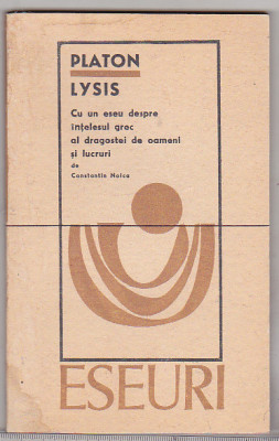 bnk ant Platon - Lysis ( cu un eseu de C Noica ) foto