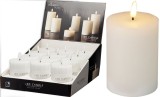 Lumanare LED alba decorativa cu temporizator pentru interior 75x75x100 mm