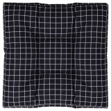 Cumpara ieftin Perna de paleti, negru, 70x70x12 cm, textil, model carouri