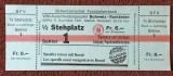 Bilet meci fotbal (Rar - de colectie) ELVETIA - ROMANIA (11.11.1981)