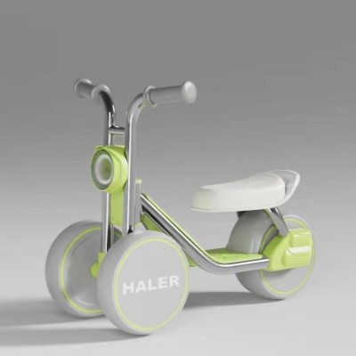 Children&amp;#039;s scooter-tricycle anti-rollover music light yo-yo car-color: mint green foto