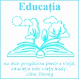 Sticker citat Educatia este Viata