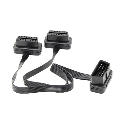 Prelungitor Cablu Techstar&amp;reg;, Adaptor Auto 2 in 1 la OBD2 16 Pin, 30cm foto