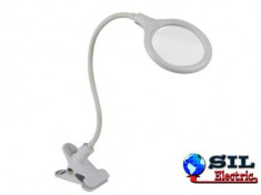 Lampa de lucru LED cu lentila dioptrie 5 6W 30LED-uri alb foto