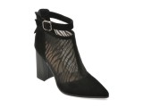 Botine elegante EPICA negre, P1865D, din material textil