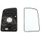 Geam oglinda exterioara cu suport fixare Hyundai H350, 09.2014-, Dreapta, incalzita; geam convex; cromat; superior