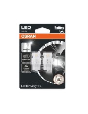 Set 2 becuri auto led Osram LEDriving Premium W21/5W 12V 6000K Alb