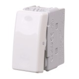 Intrerupator cap cruce simplu Gewiss Top System, modular, IP20, alb