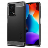 Husa Spigen Rugged Armor pentru Xiaomi Redmi Note 12 Pro+ Plus 5G Negru Mat, Carcasa