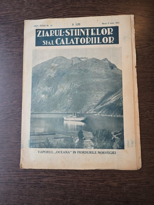 Ziarul Ştiințelor și al Călătoriilor - nr. 24/1931