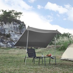Umbrar strand Bernheze 270x270x210cm gri [pro.tec] HausGarden Leisure foto