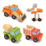 Vehicule utilitare pentru constructii din lemn melissa and doug, Melissa &amp; Doug