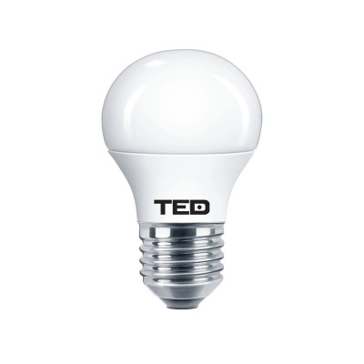 Bec LED E27, 7W 6400K G45 560lm, TED foto