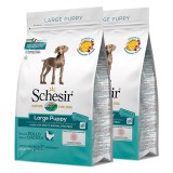 Schesir dog Large Puppy - Chicken and rice 2 x 12 kg