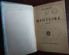 OCTAV SULUTIU - MANTUIRE (ROMAN) [editia princeps, 1943] foto